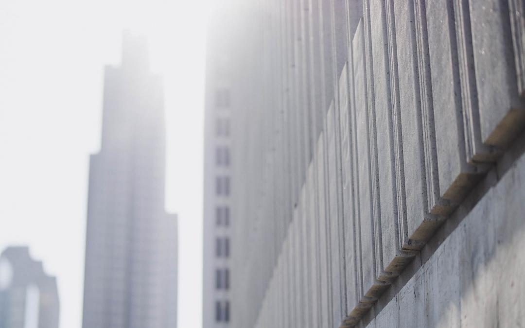 Image of a city, buildings in background